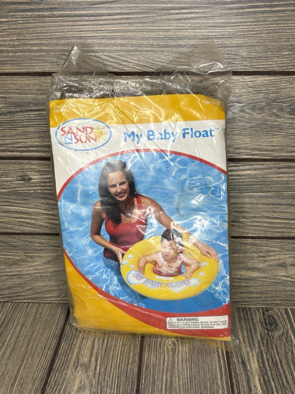 New Old Stock Sealed Intex Sand N Sun MY BABY FLOAT Inflatable